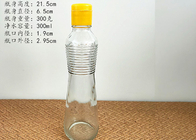 中国 螺線形のふたが付いているオイル/ガラス酢のびんのための500ml透明なガラス ビン 会社