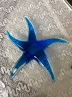 Blue Modern Sea Star Glass Craft For Decoration Custom Color LOGO Handblow